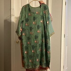 Shalwar kameez large 3 pc